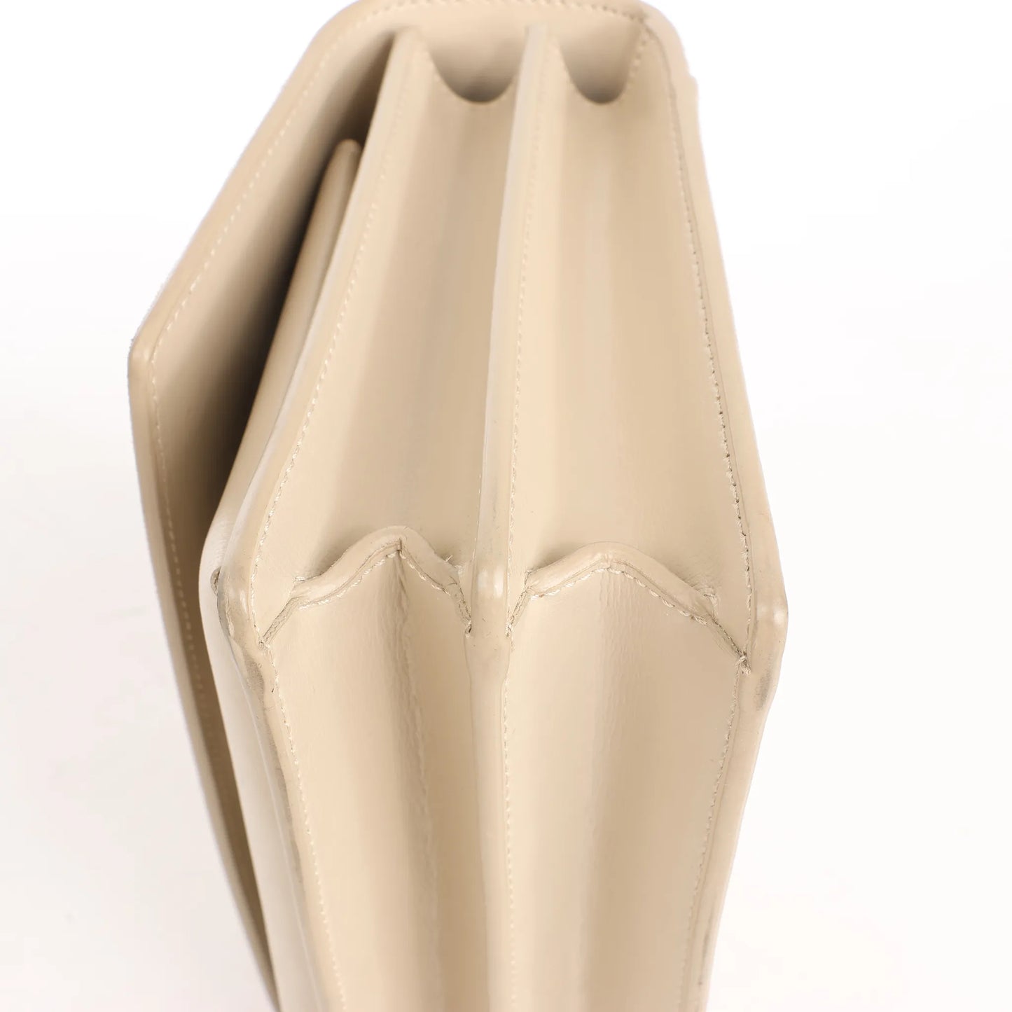 Saint Laurent Paris Sunset Medium Leather x Suede Shoulder Bag in Beige 442906