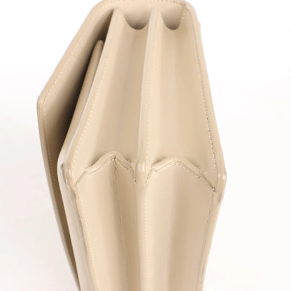 Saint Laurent Paris Sunset Medium Leather x Suede Shoulder Bag in Beige 442906