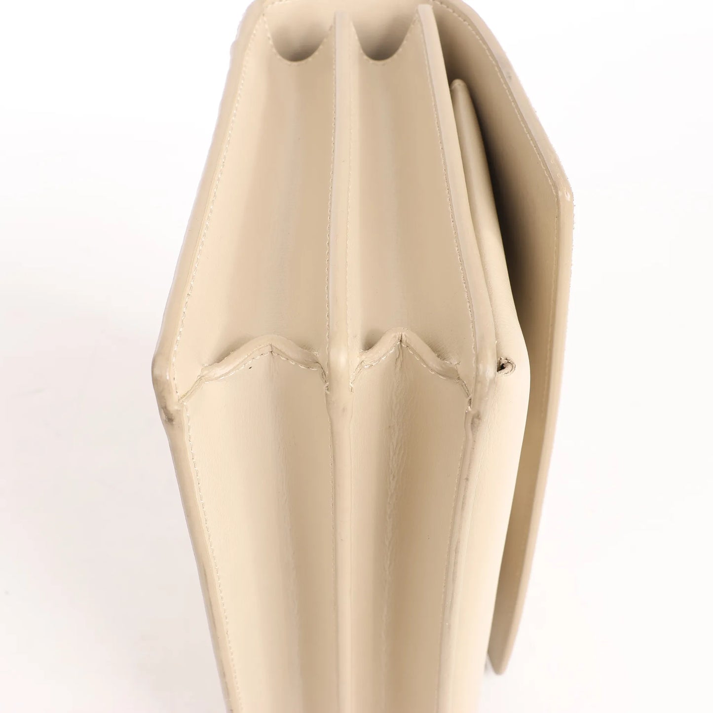 Saint Laurent Paris Sunset Medium Leather x Suede Shoulder Bag in Beige 442906