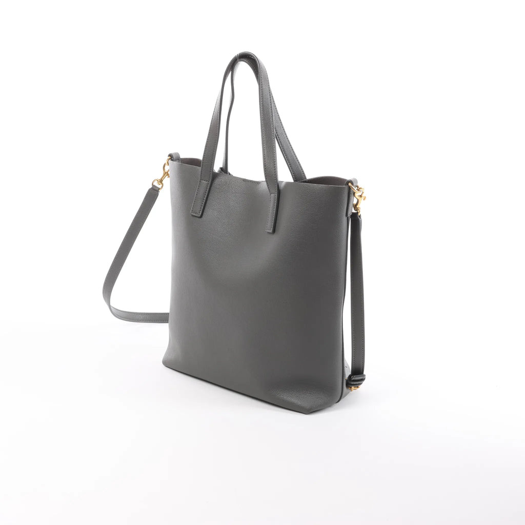 Saint Laurent Paris Toy Shopping Leather 2Way Handbag in Gray 600307