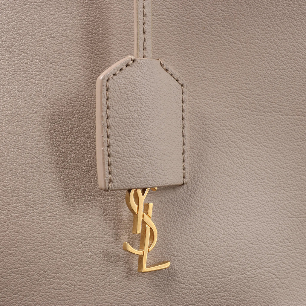 Saint Laurent Paris Toy Shopping Leather 2Way Handbag in Beige 498612
