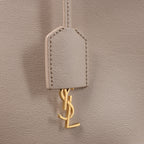 Saint Laurent Paris Toy Shopping Leather 2Way Handbag in Beige 498612