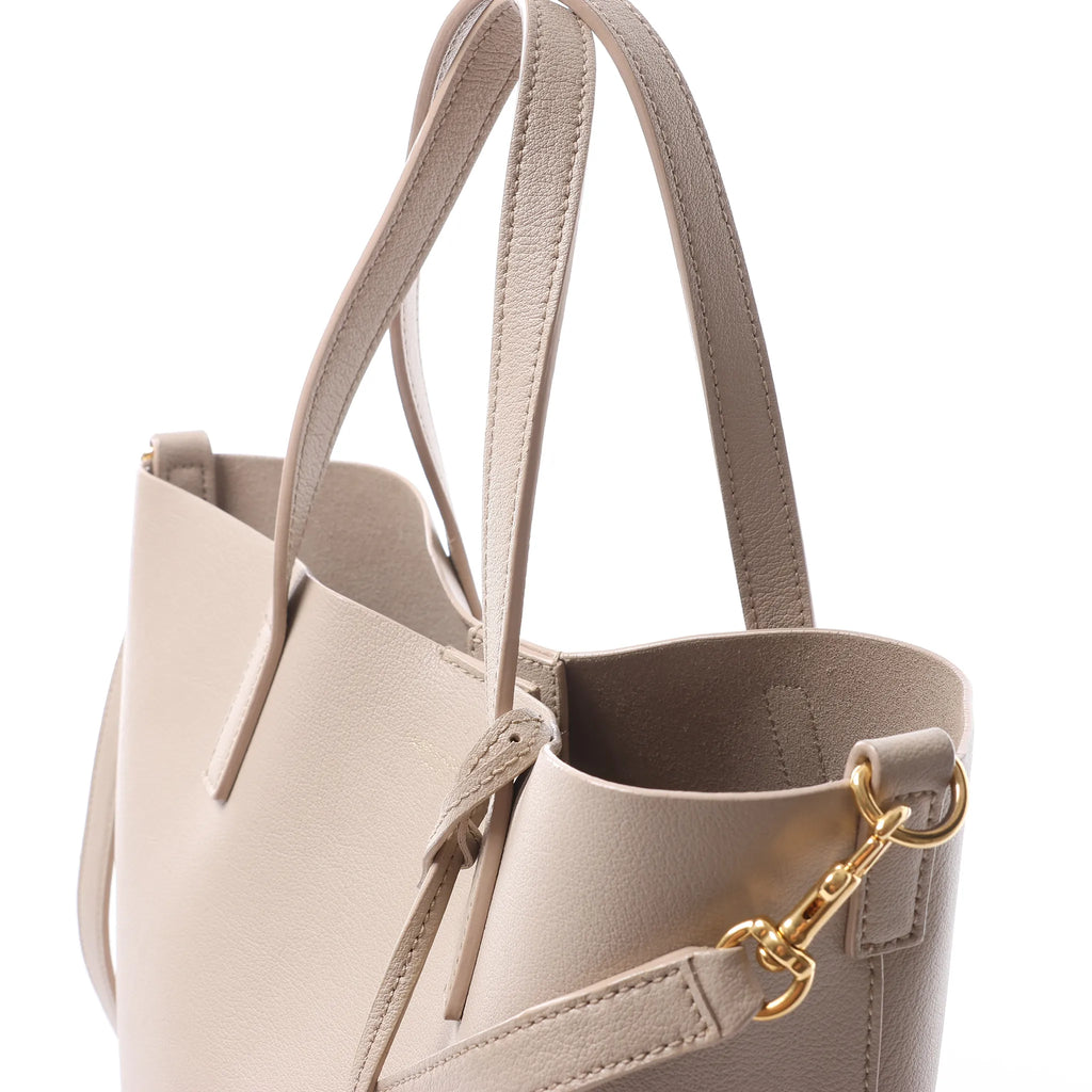 Saint Laurent Paris Toy Shopping Leather 2Way Handbag in Beige 498612