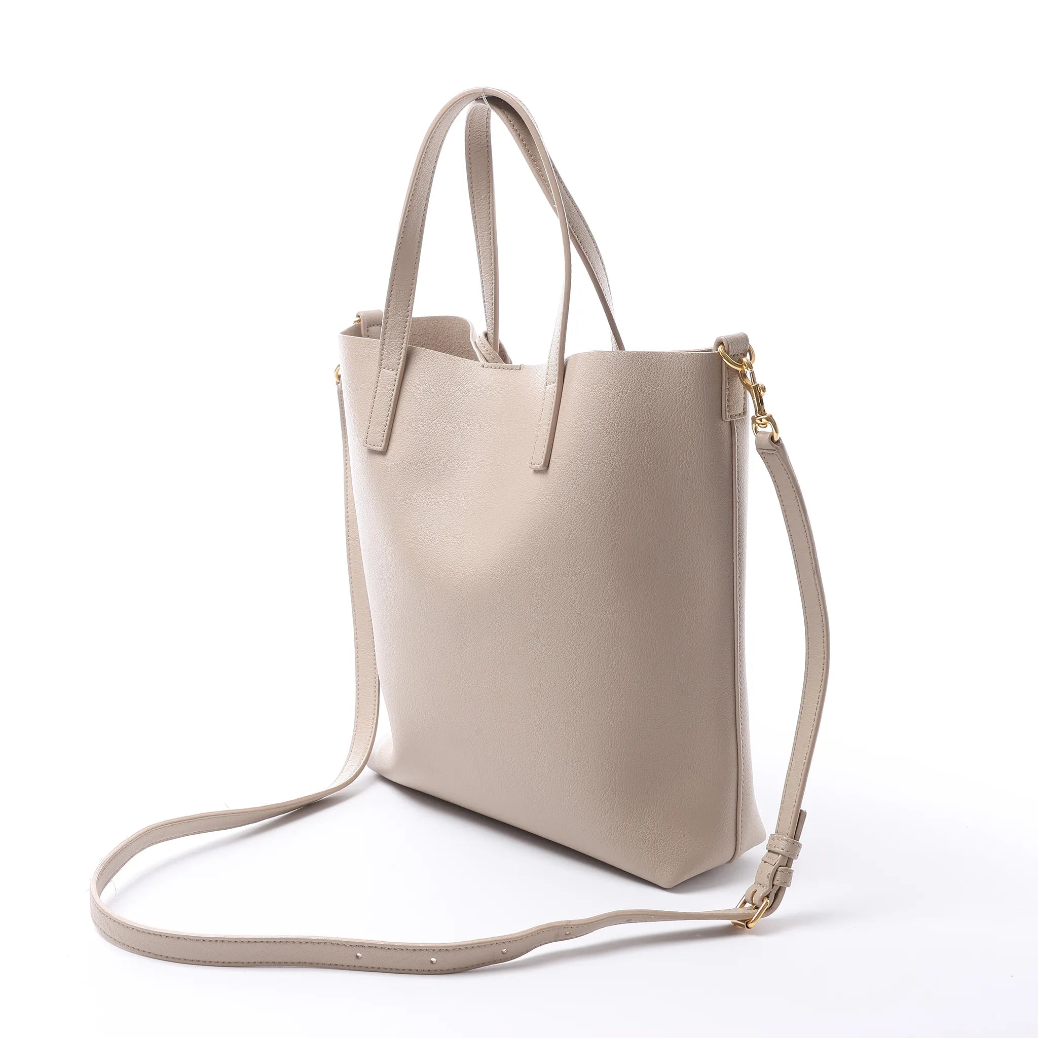 Saint Laurent Paris Toy Shopping Leather 2Way Handbag in Beige 498612