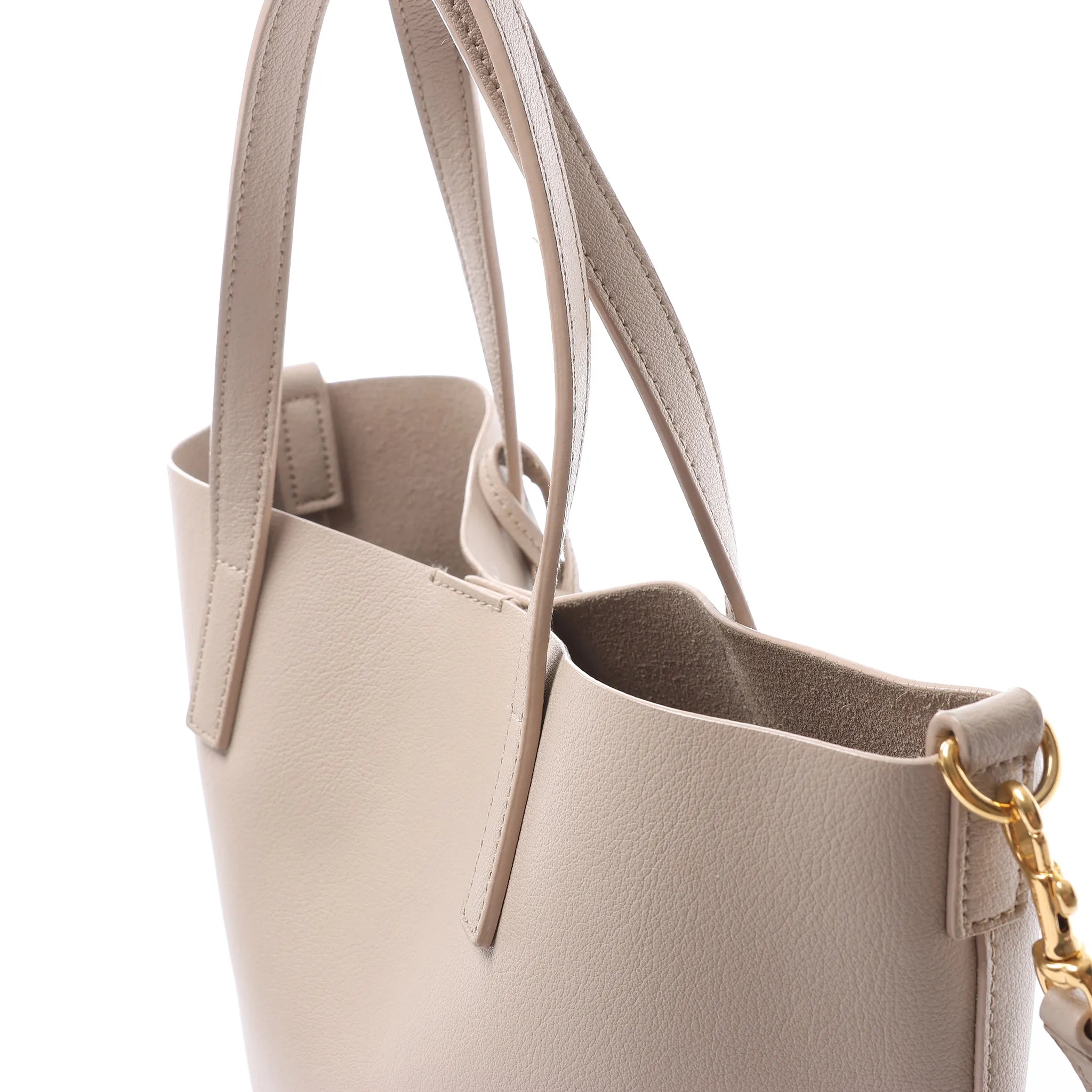 Saint Laurent Paris Toy Shopping Leather 2Way Handbag in Beige 498612