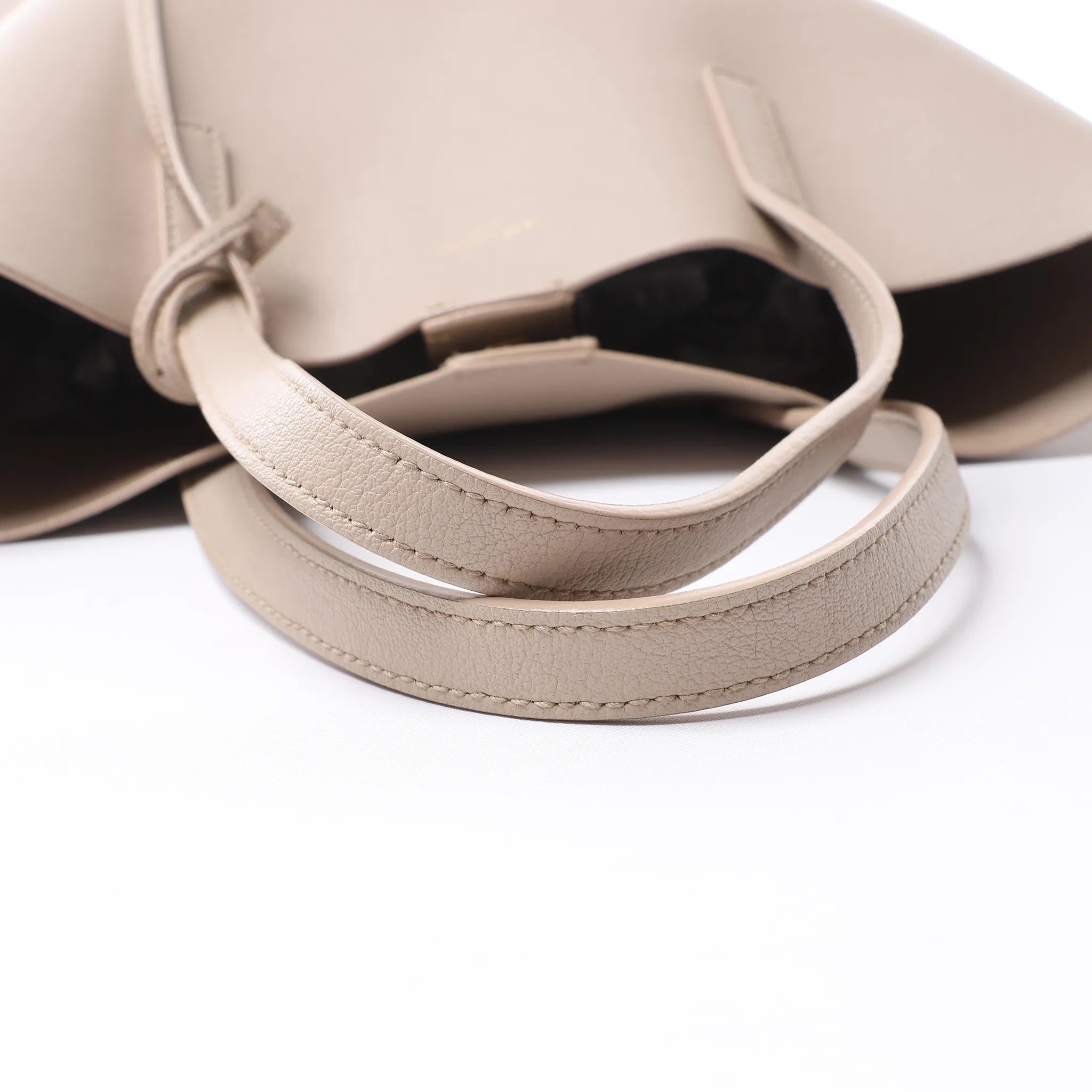 Saint Laurent Paris Toy Shopping Leather 2Way Handbag in Beige 498612