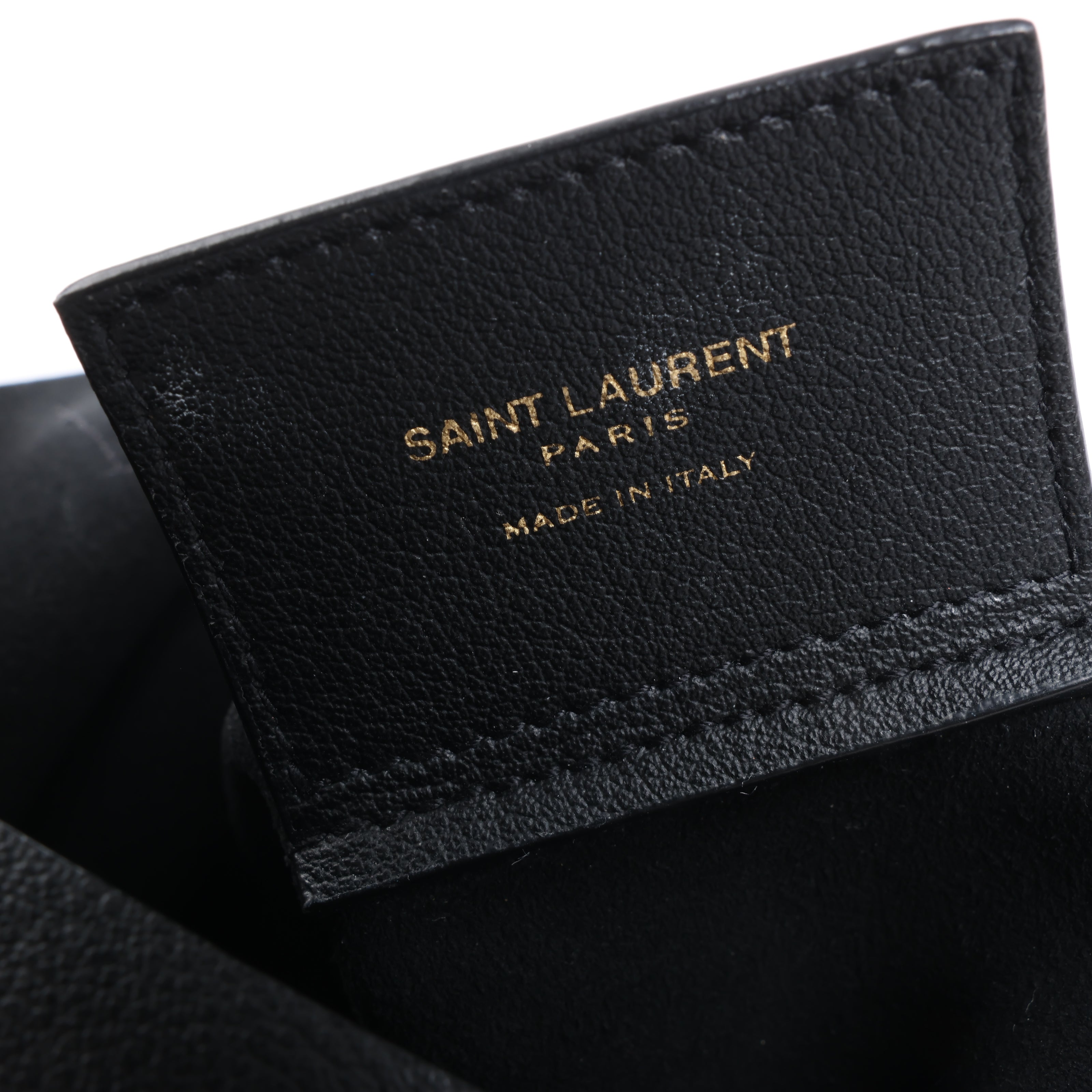 Saint Laurent Paris Toy Shopping Leather 2Way Handbag in Black