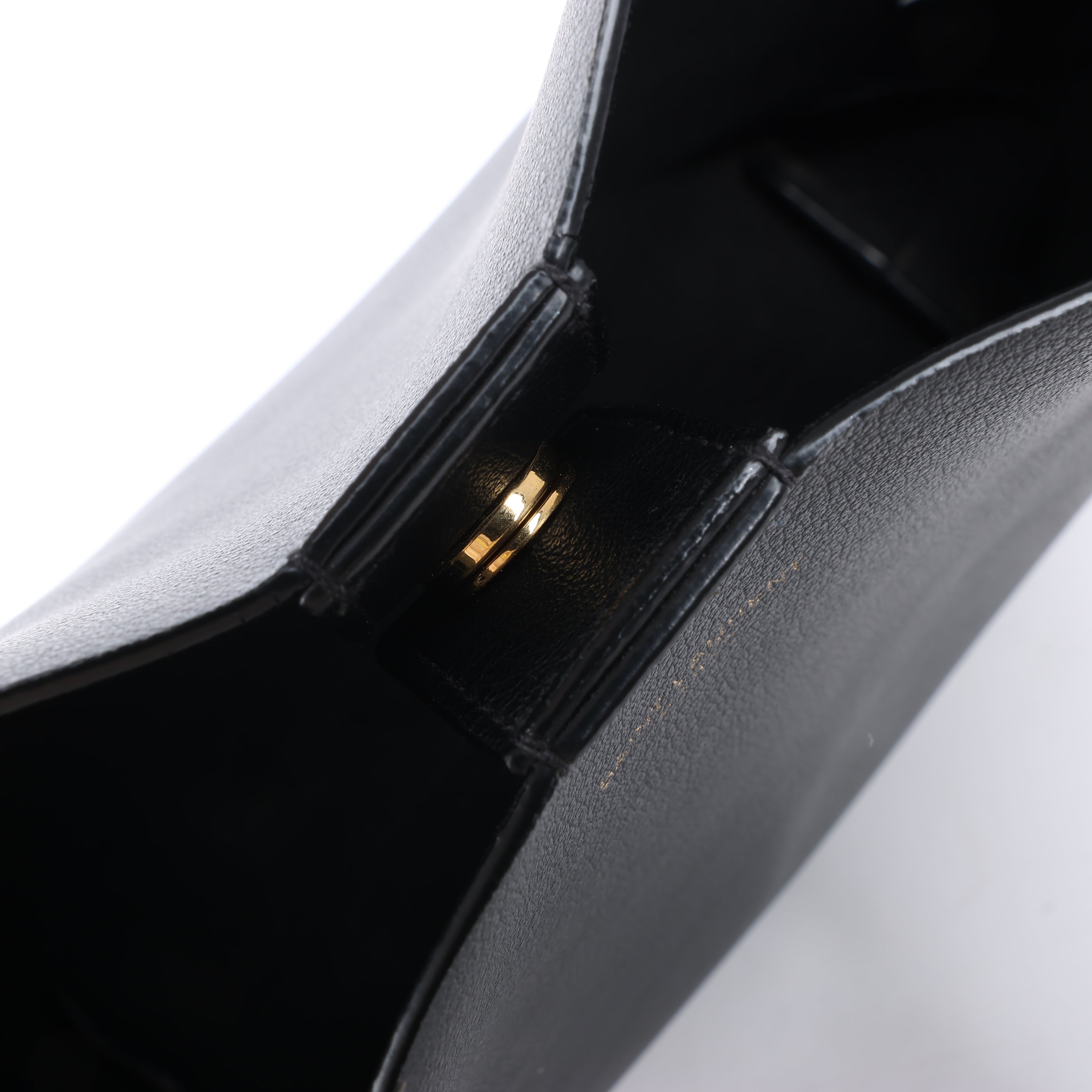 Saint Laurent Paris Toy Shopping Leather 2Way Handbag in Black