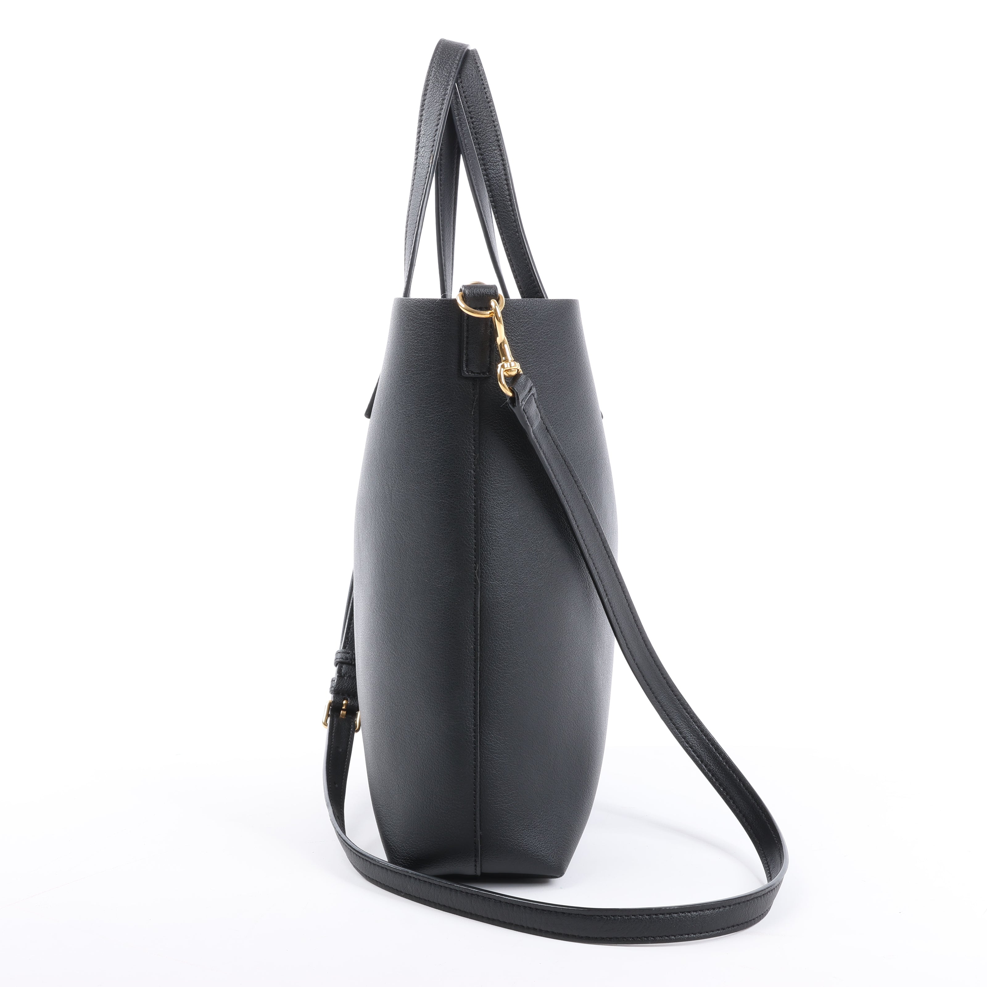 Saint Laurent Paris Toy Shopping Leather 2Way Handbag in Black