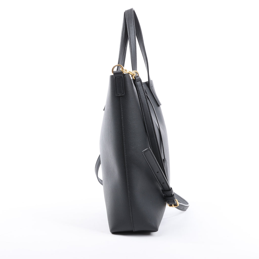 Saint Laurent Paris Toy Shopping Leather 2Way Handbag in Black