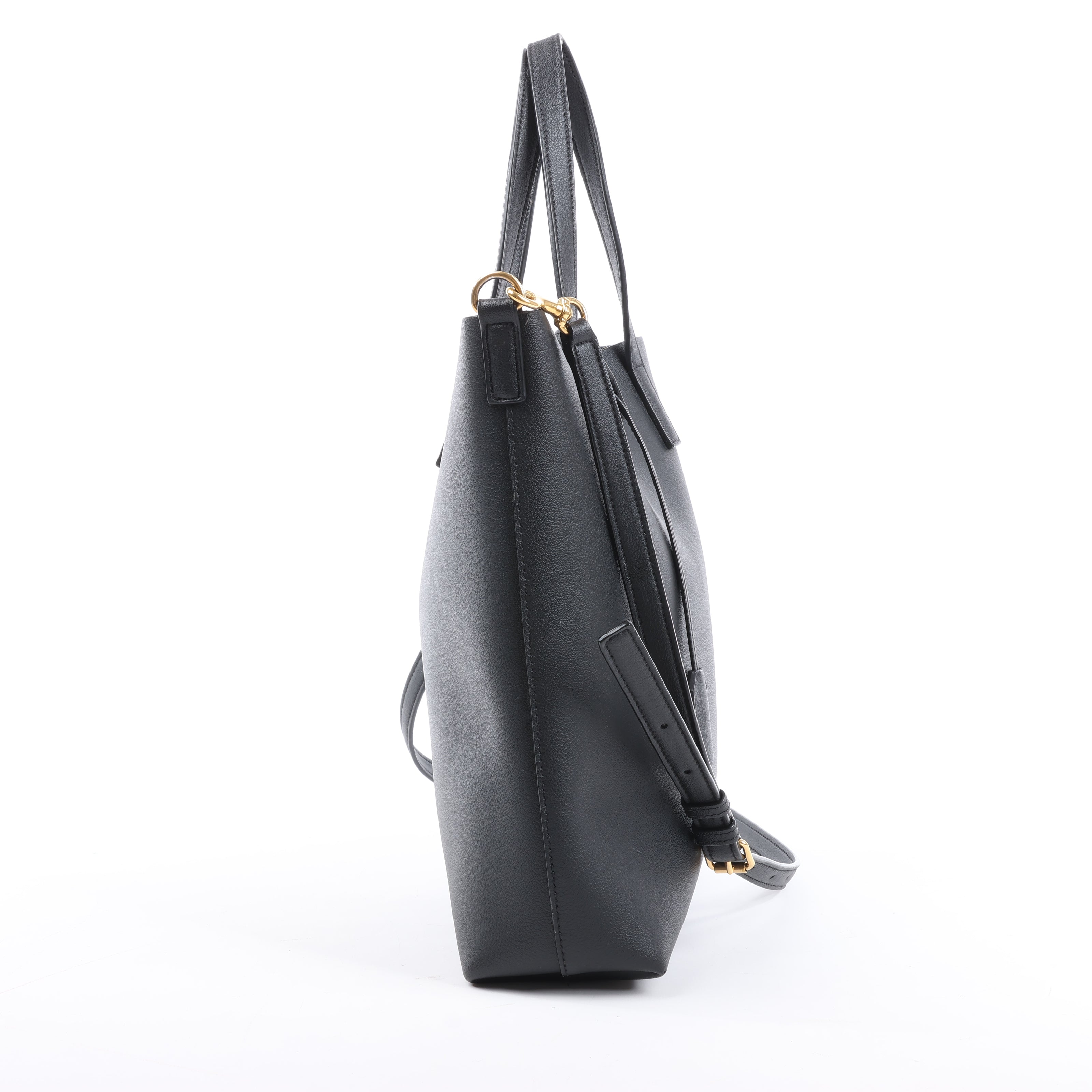 Saint Laurent Paris Toy Shopping Leather 2Way Handbag in Black