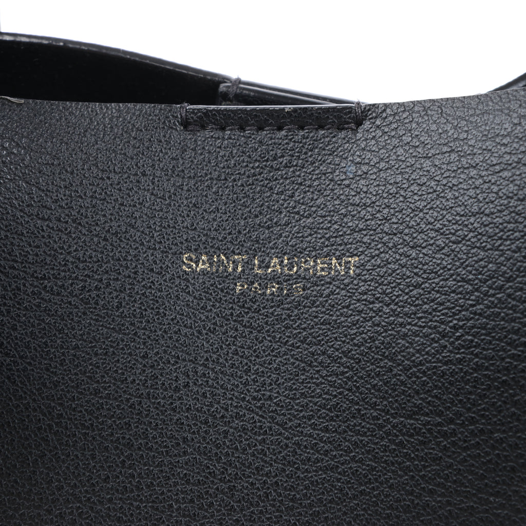 Saint Laurent Paris Toy Shopping Leather 2Way Handbag in Black