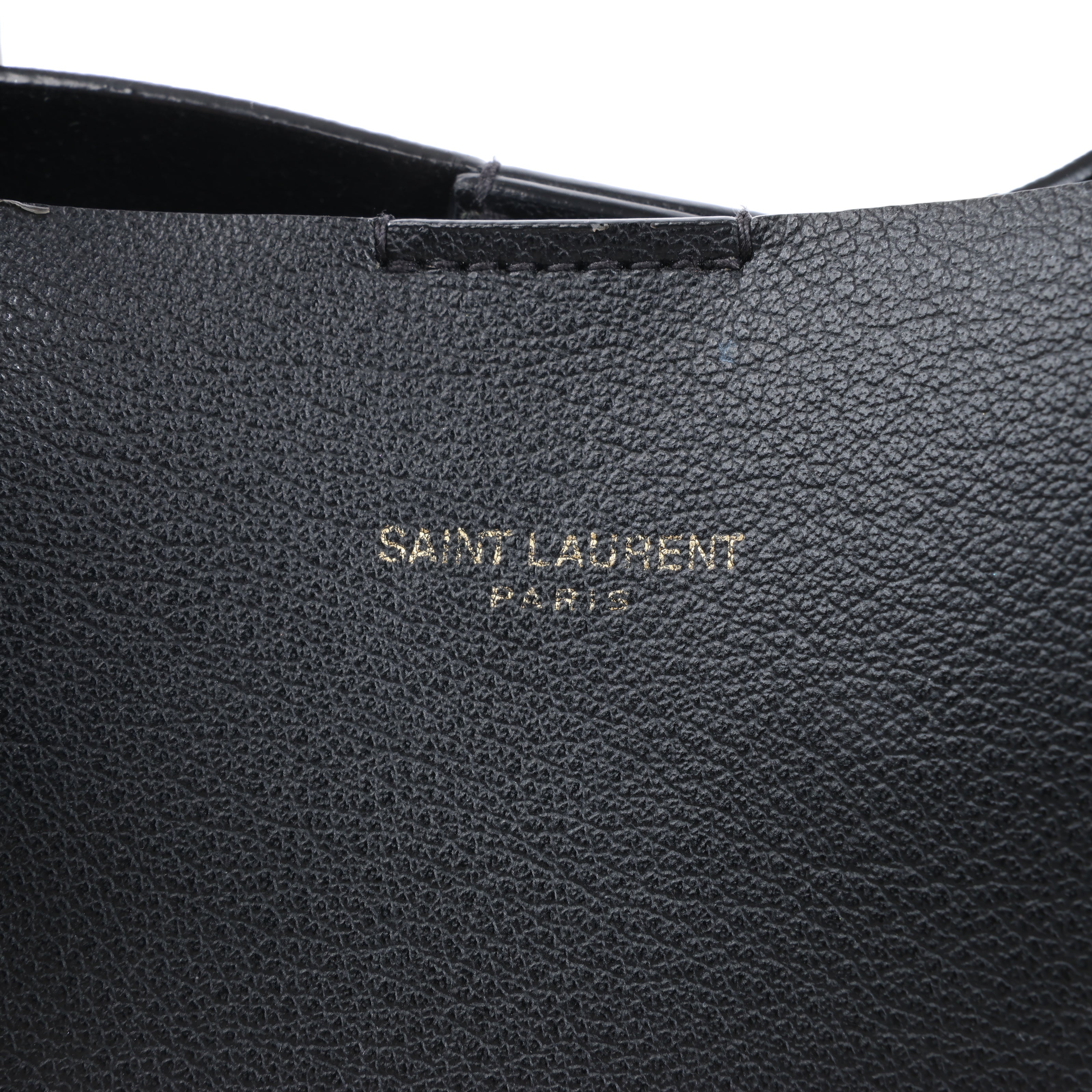 Saint Laurent Paris Toy Shopping Leather 2Way Handbag in Black