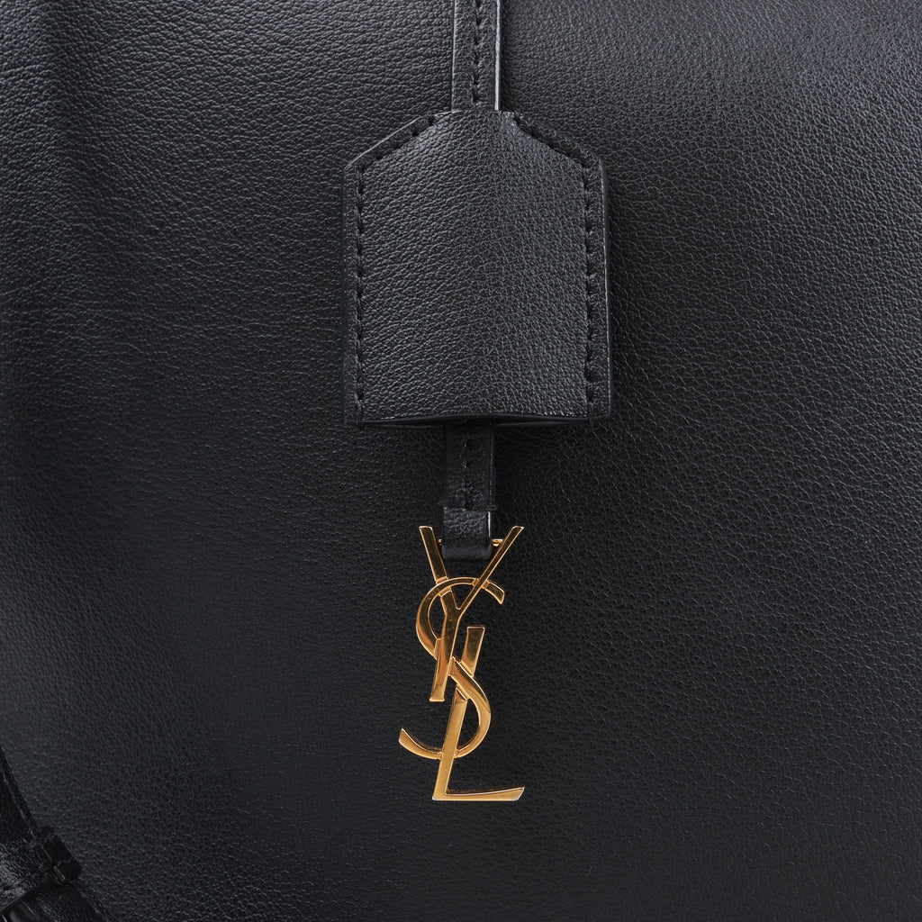 Saint Laurent Paris Toy Shopping Leather 2Way Handbag in Black