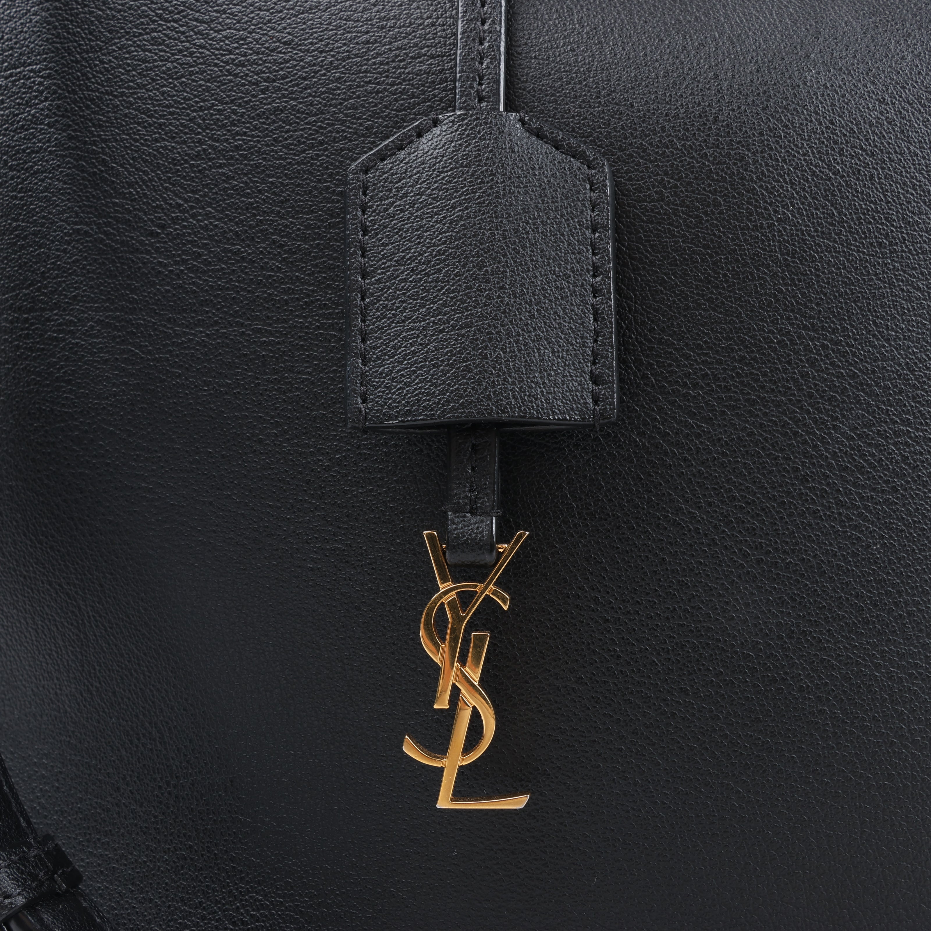 Saint Laurent Paris Toy Shopping Leather 2Way Handbag in Black