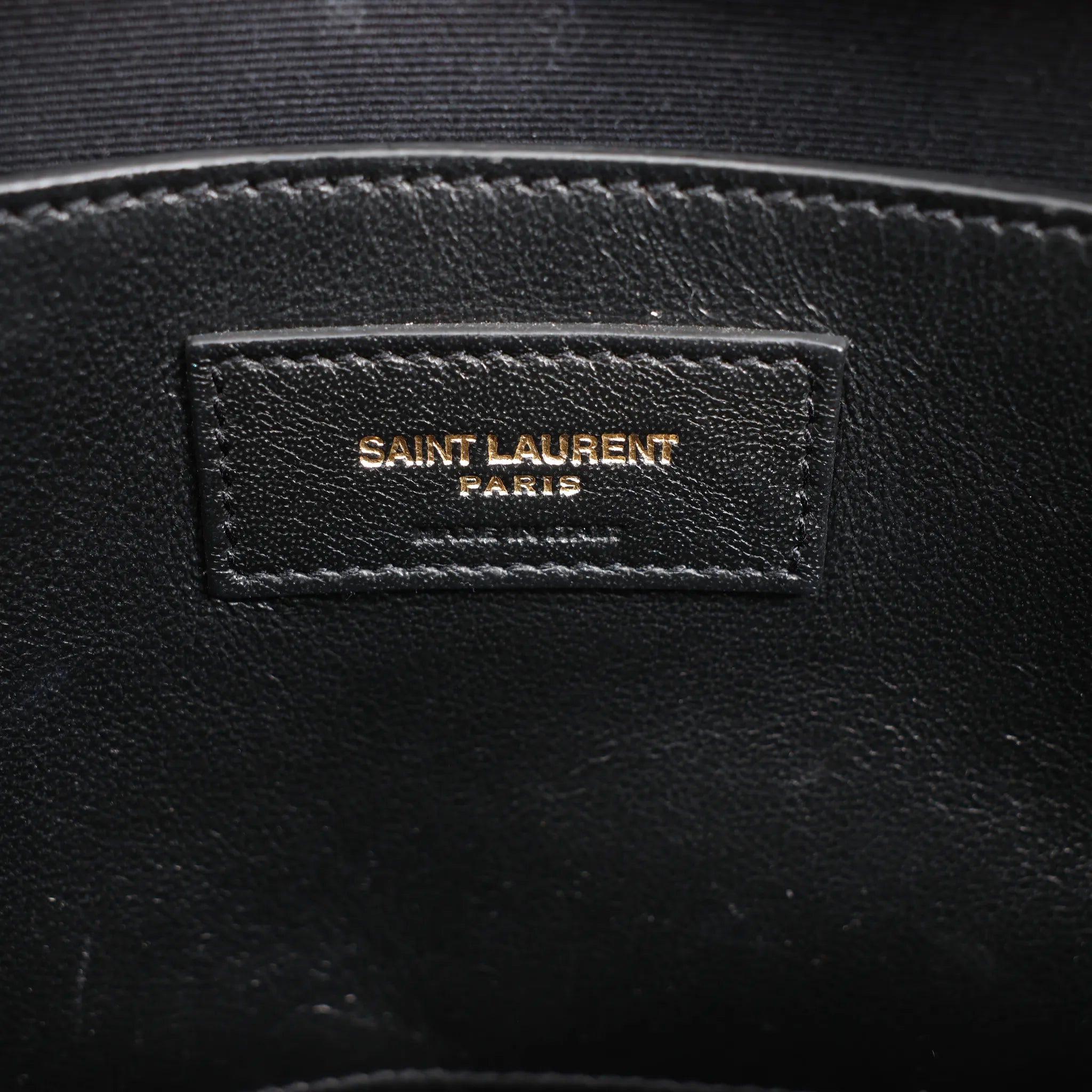 Saint Laurent Paris Uptown Leather Handbag in Beige 557653