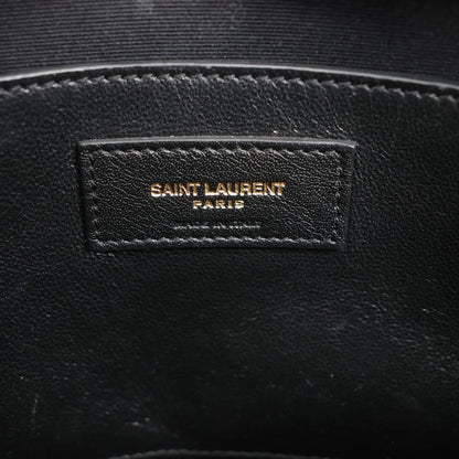 Saint Laurent Paris Uptown Leather Handbag in Beige 557653