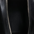 Saint Laurent Paris Uptown Small Leather x Raffia Handbag in Black 561203