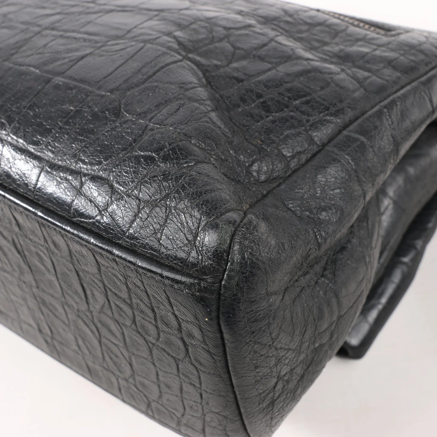 Saint Laurent Paris West Hollywood Leather Chain Shoulder Bag in Black 438176