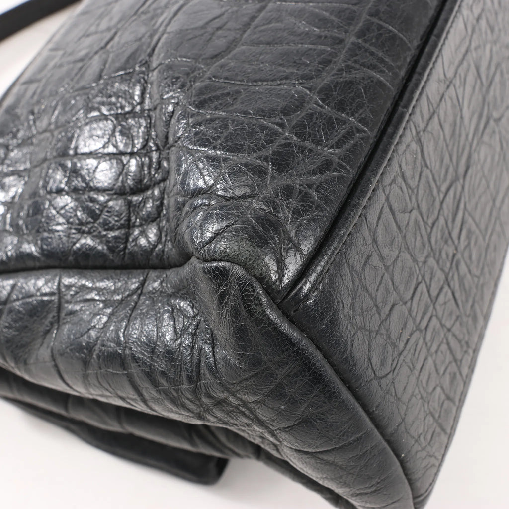 Saint Laurent Paris West Hollywood Leather Chain Shoulder Bag in Black 438176