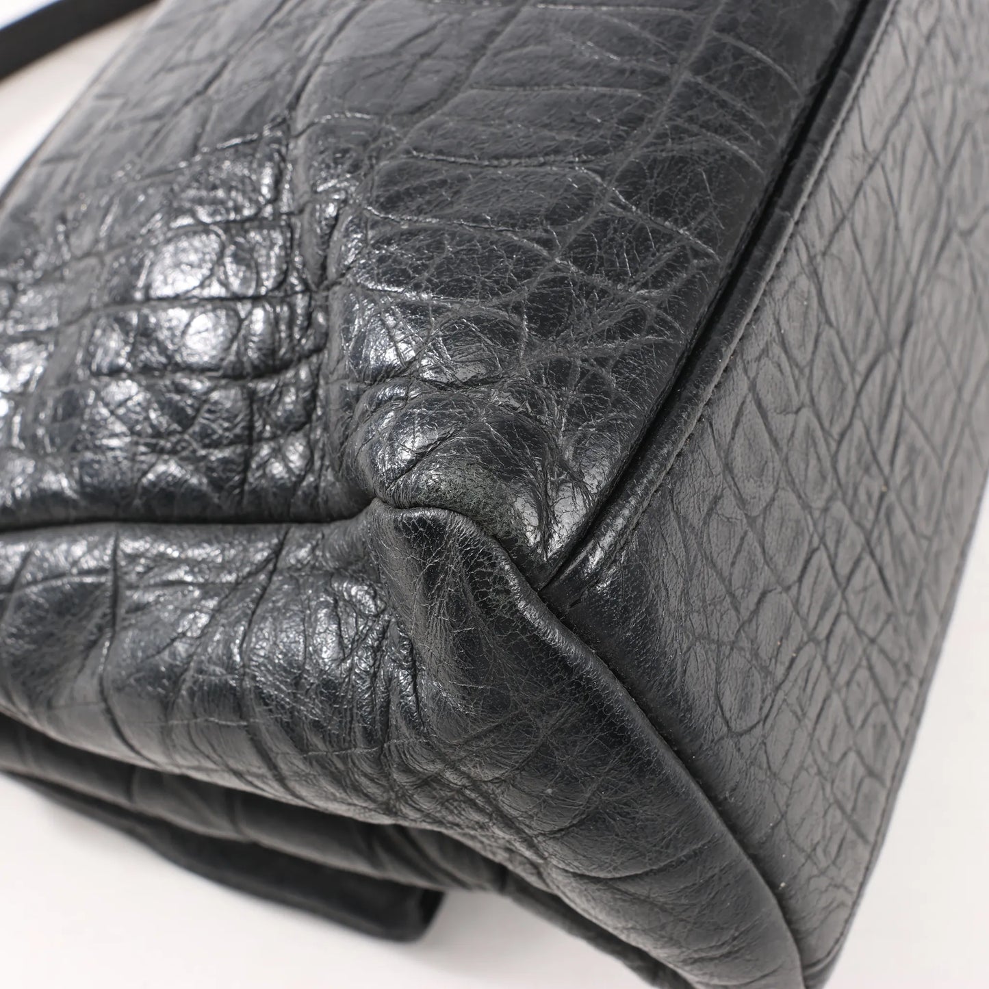 Saint Laurent Paris West Hollywood Leather Chain Shoulder Bag in Black 438176