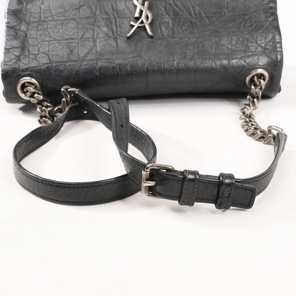 Saint Laurent Paris West Hollywood Leather Chain Shoulder Bag in Black 438176