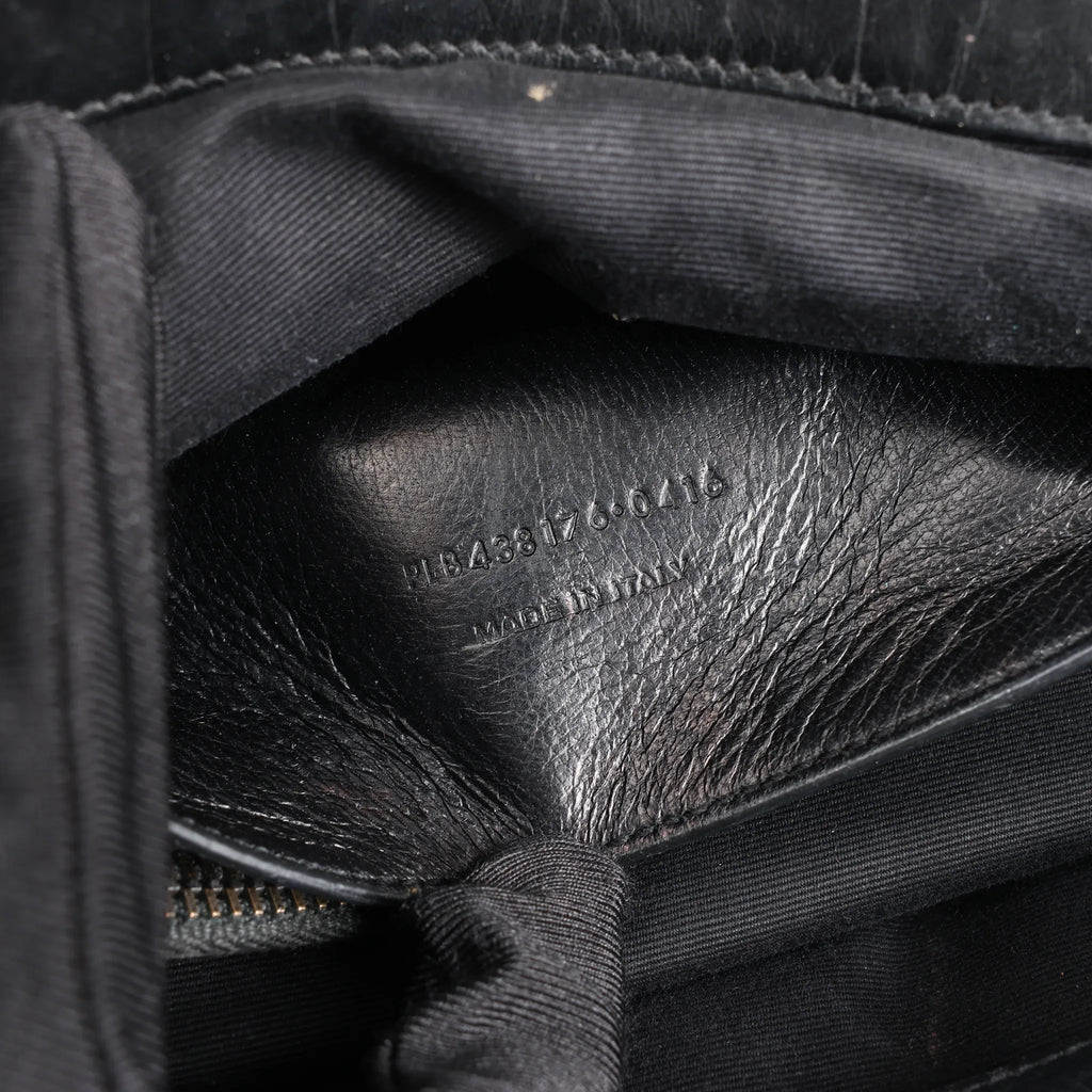 Saint Laurent Paris West Hollywood Leather Chain Shoulder Bag in Black 438176