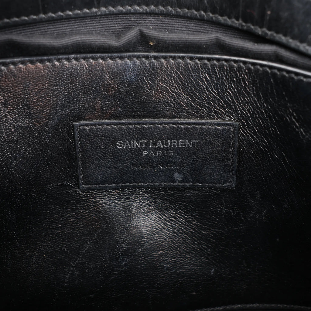 Saint Laurent Paris West Hollywood Leather Chain Shoulder Bag in Black 438176