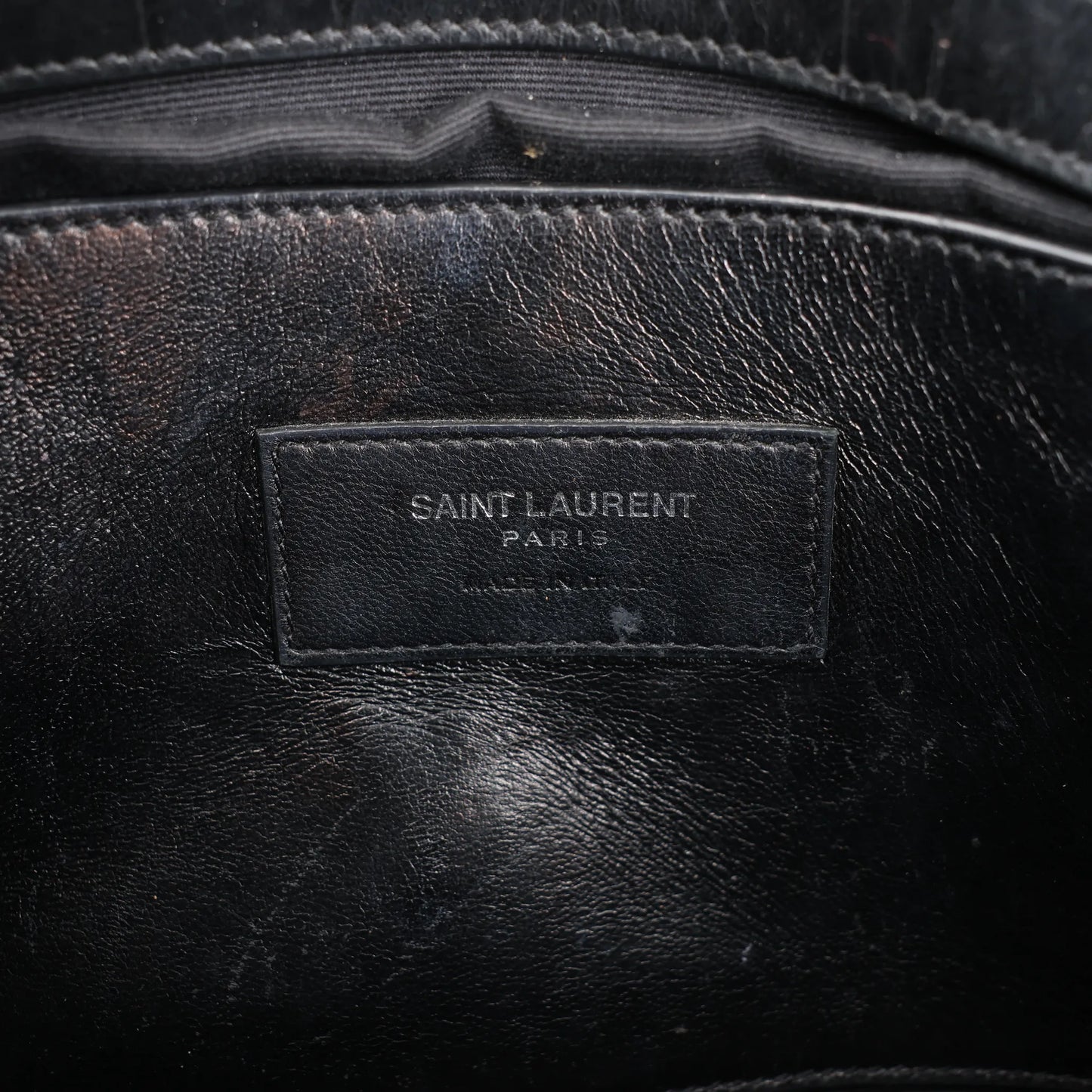 Saint Laurent Paris West Hollywood Leather Chain Shoulder Bag in Black 438176