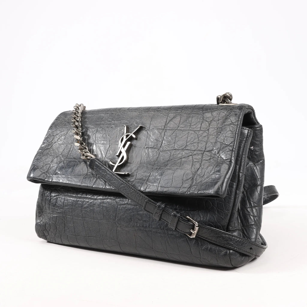 Saint Laurent Paris West Hollywood Leather Chain Shoulder Bag in Black 438176