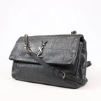 Saint Laurent Paris West Hollywood Leather Chain Shoulder Bag in Black 438176