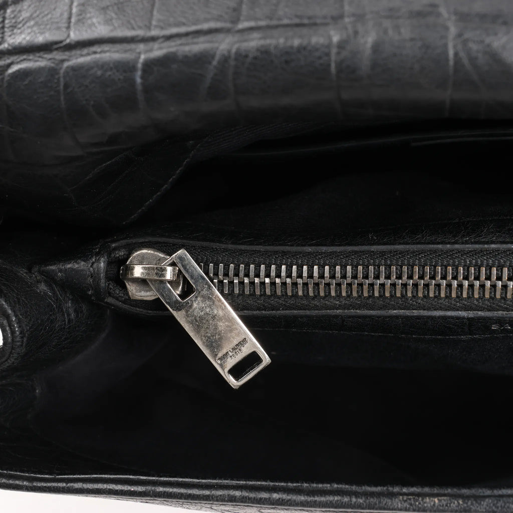 Saint Laurent Paris West Hollywood Leather Chain Shoulder Bag in Black 438176