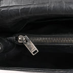 Saint Laurent Paris West Hollywood Leather Chain Shoulder Bag in Black 438176