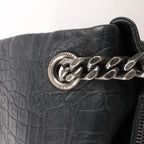 Saint Laurent Paris West Hollywood Leather Chain Shoulder Bag in Black 438176