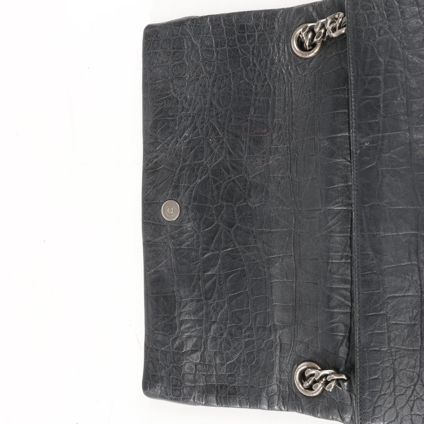 Saint Laurent Paris West Hollywood Leather Chain Shoulder Bag in Black 438176