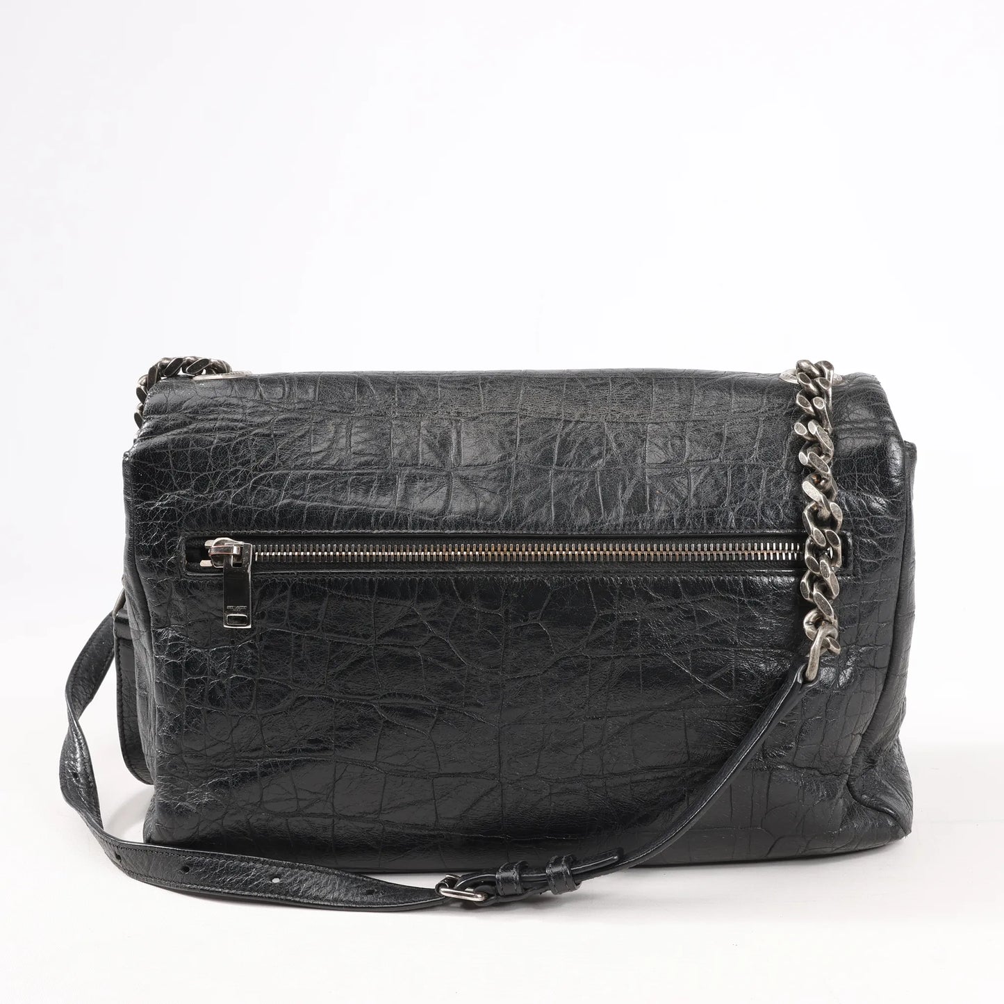 Saint Laurent Paris West Hollywood Leather Chain Shoulder Bag in Black 438176