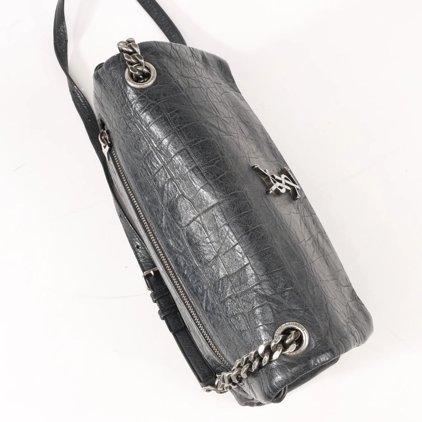 Saint Laurent Paris West Hollywood Leather Chain Shoulder Bag in Black 438176