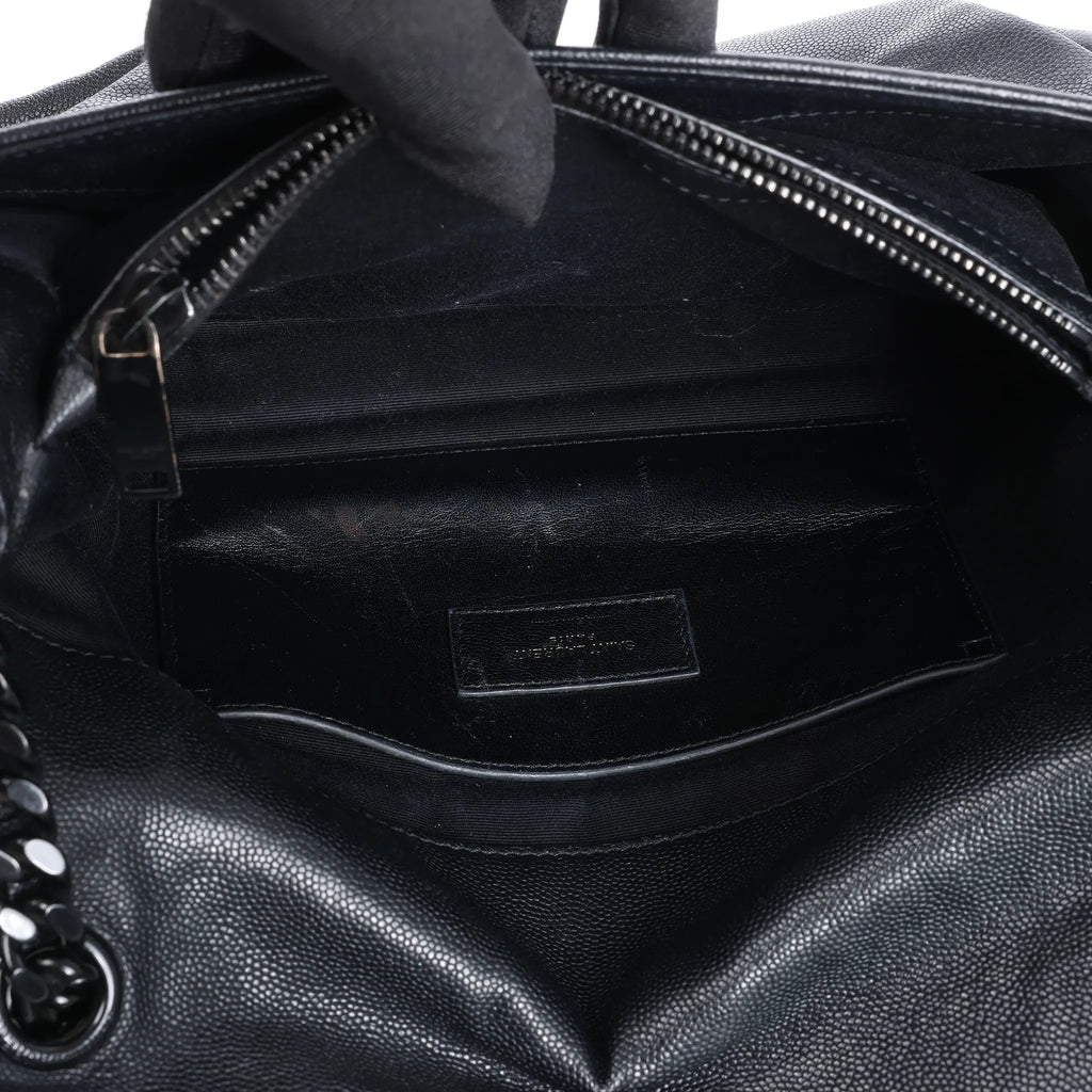 Saint Laurent Paris West Hollywood Leather Chain Shoulder Bag in Black 574106