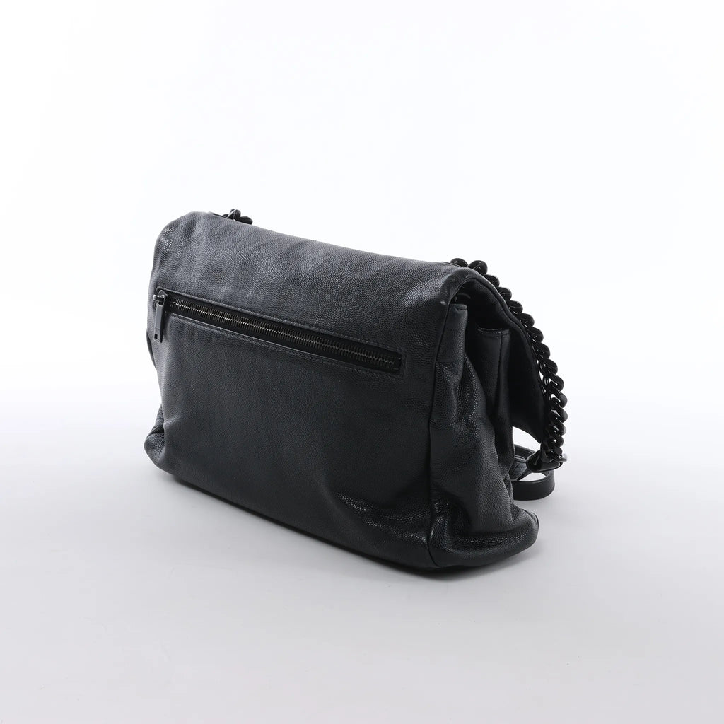 Saint Laurent Paris West Hollywood Leather Chain Shoulder Bag in Black 574106