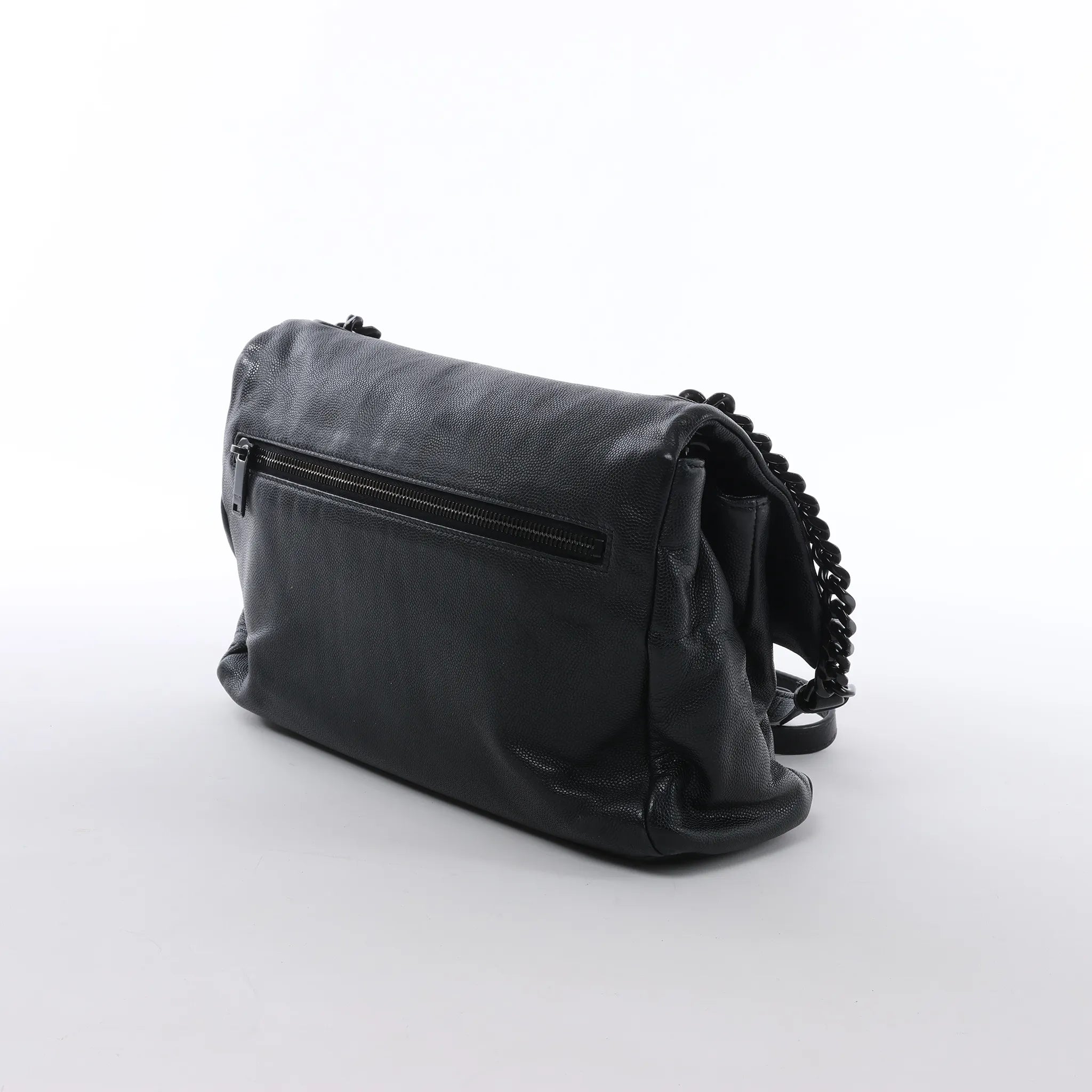 Saint Laurent Paris West Hollywood Leather Chain Shoulder Bag in Black 574106