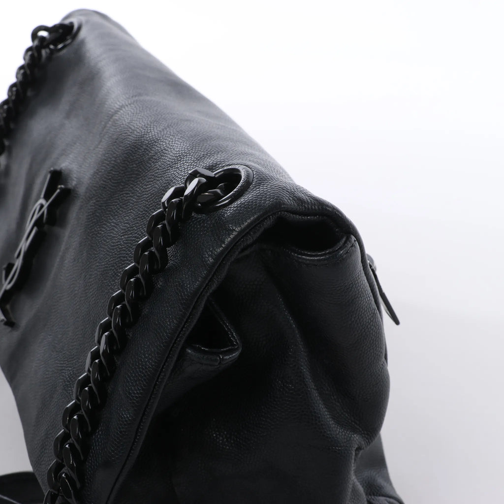Saint Laurent Paris West Hollywood Leather Chain Shoulder Bag in Black 574106