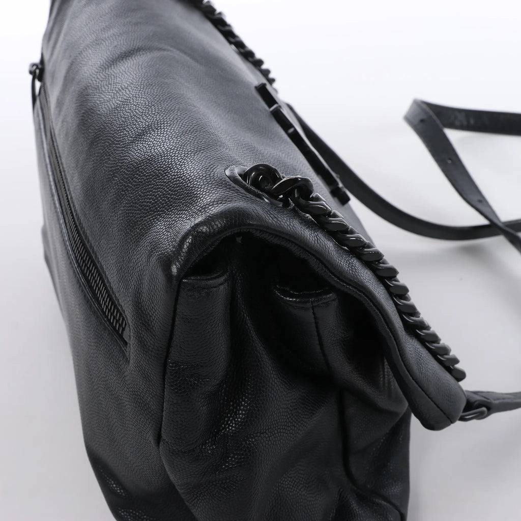 Saint Laurent Paris West Hollywood Leather Chain Shoulder Bag in Black 574106