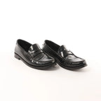 Saint Laurent Paris YSL Monogram Le Loafer Leather in Black, Size 40 EU