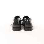 Saint Laurent Paris YSL Monogram Le Loafer Leather in Black, Size 40 EU