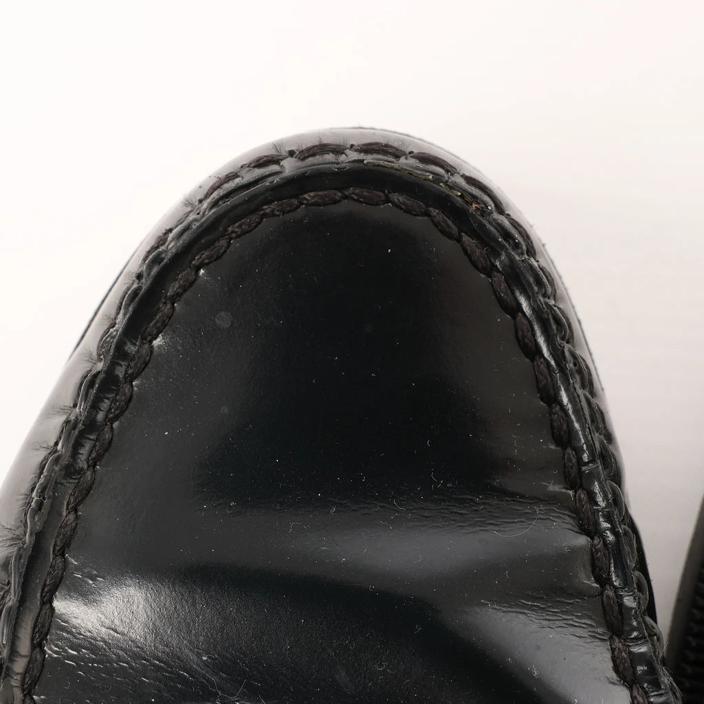 Saint Laurent Paris YSL Monogram Le Loafer Leather in Black, Size 40 EU
