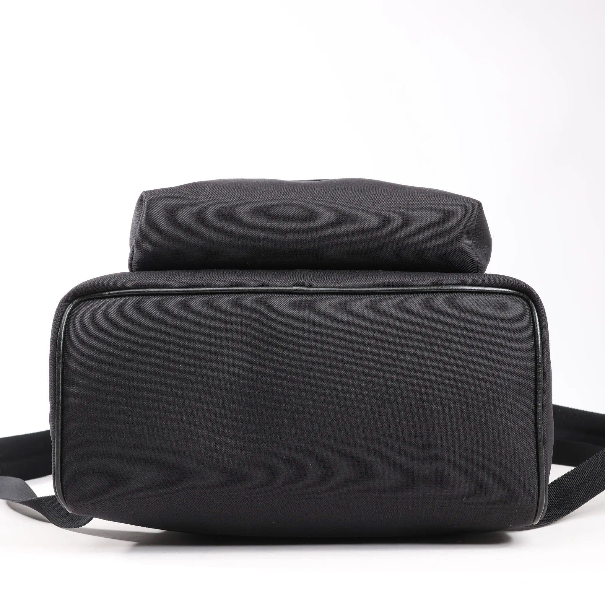 Saint Laurent Paris Canvas x Leather Backpack in Black 435988