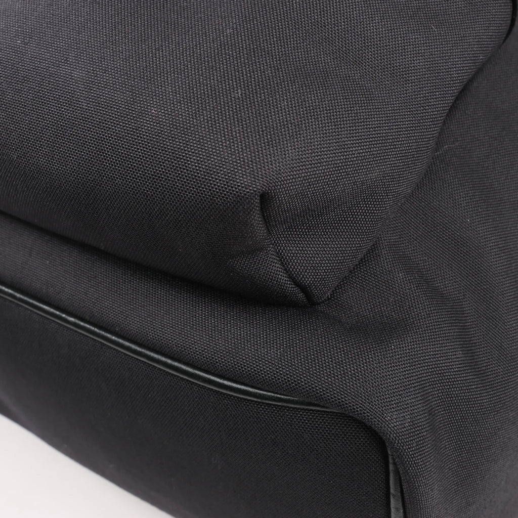 Saint Laurent Paris Canvas x Leather Backpack in Black 435988
