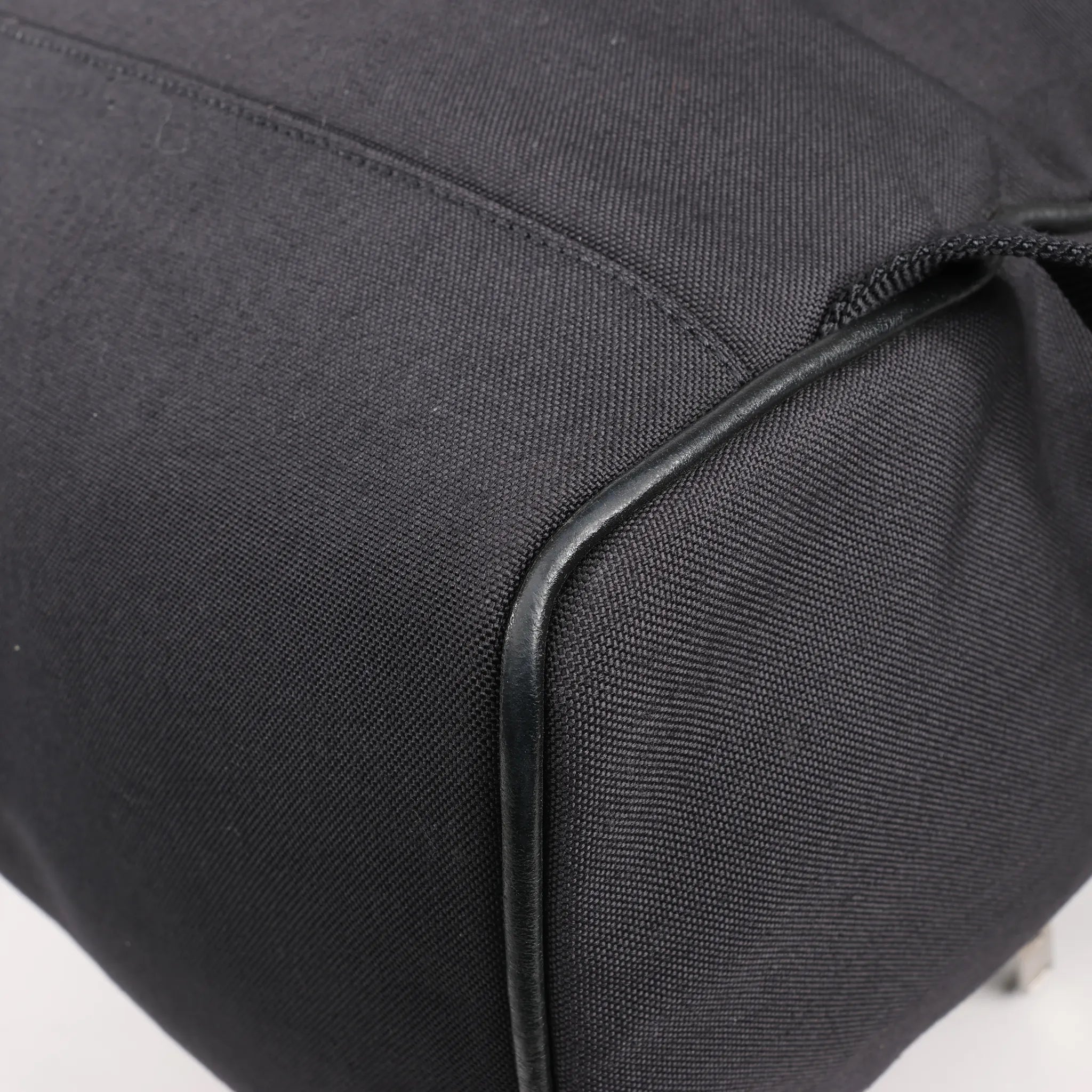 Saint Laurent Paris Canvas x Leather Backpack in Black 435988