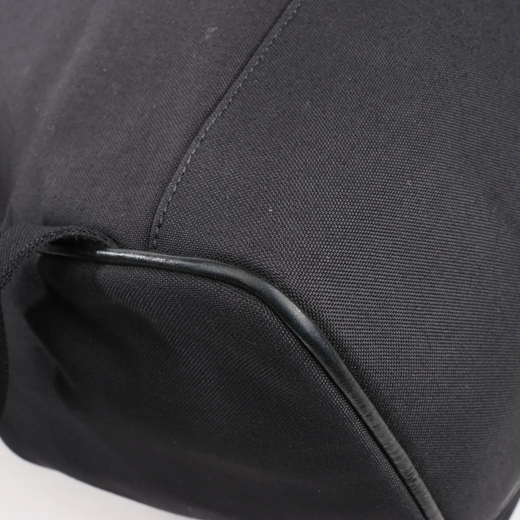 Saint Laurent Paris Canvas x Leather Backpack in Black 435988