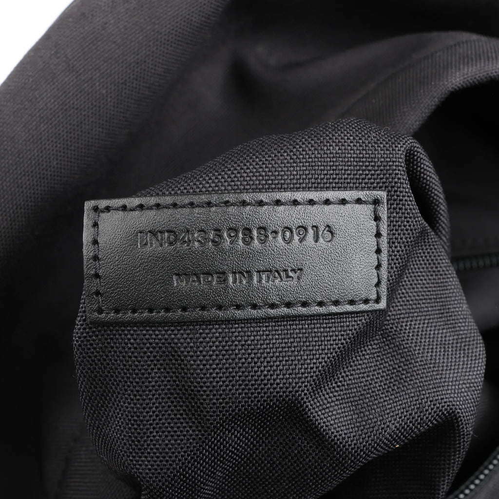 Saint Laurent Paris Canvas x Leather Backpack in Black 435988